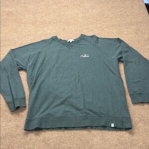 Peter Millar Mens Green Long Sleeve The Rock Golf Pullover Sweatshirt XL